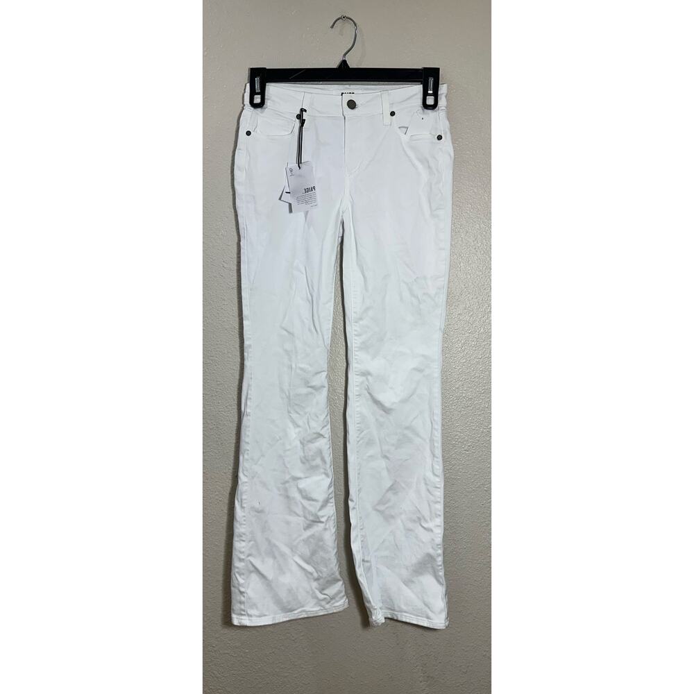 PAIGE Skyline Bootcut Jeans Women’s Size 27 Optic White Stretch Denim NWT - Picture 2 of 5